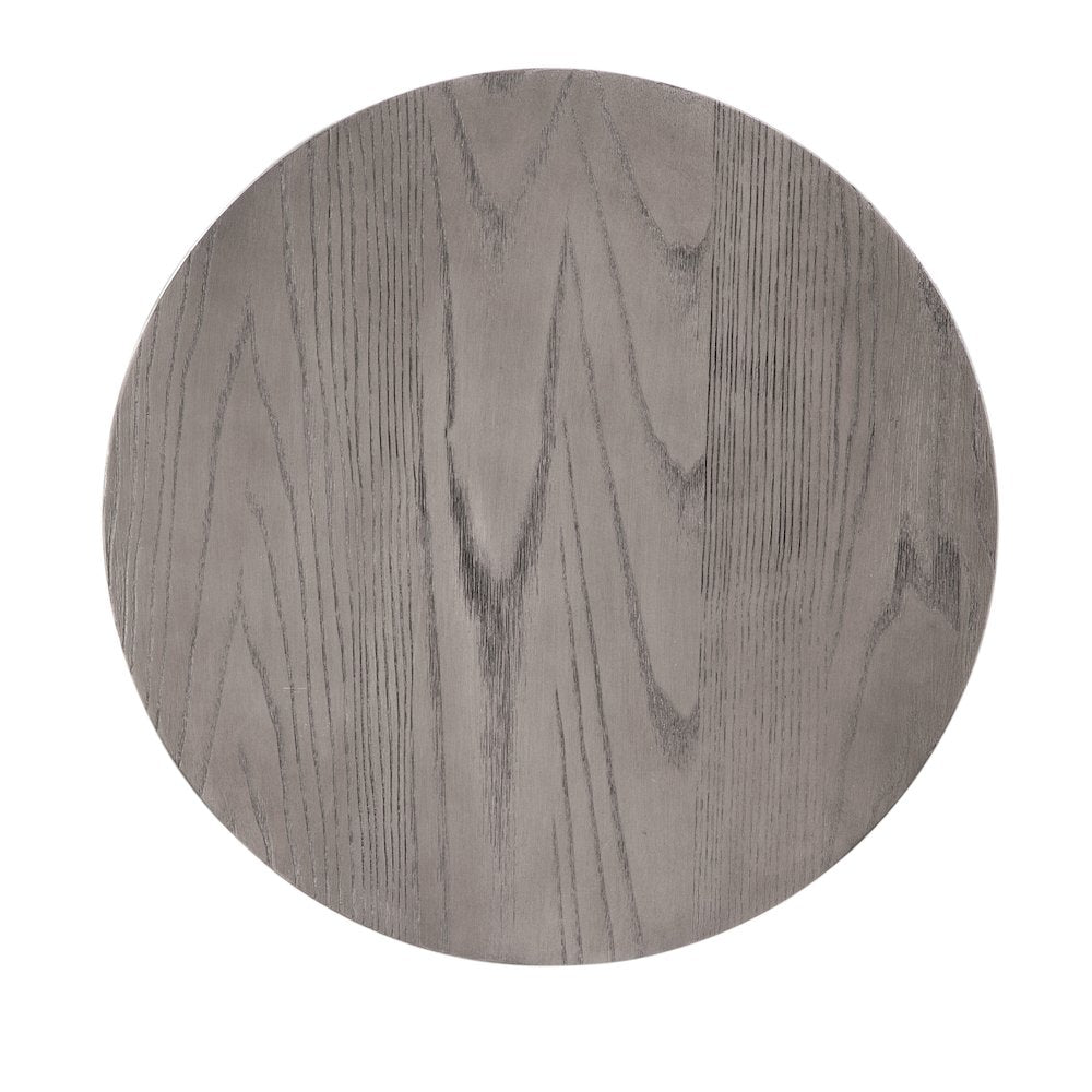 Stockton Round Pub Table - Slate Grey - Grey Oak Top - American Woodcrafters
