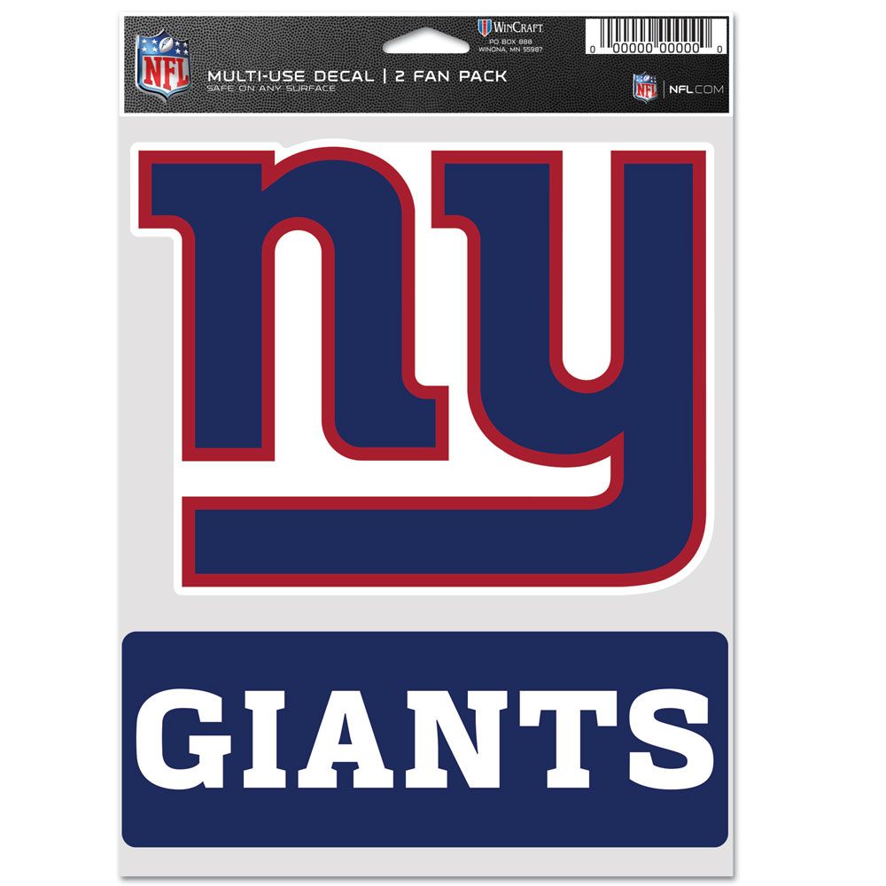 New York Giants Decal Multi Use Fan 2 Pack - WinCraft
