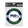 Seattle Seahawks Decal 3.75x5 Patch Fan - WinCraft