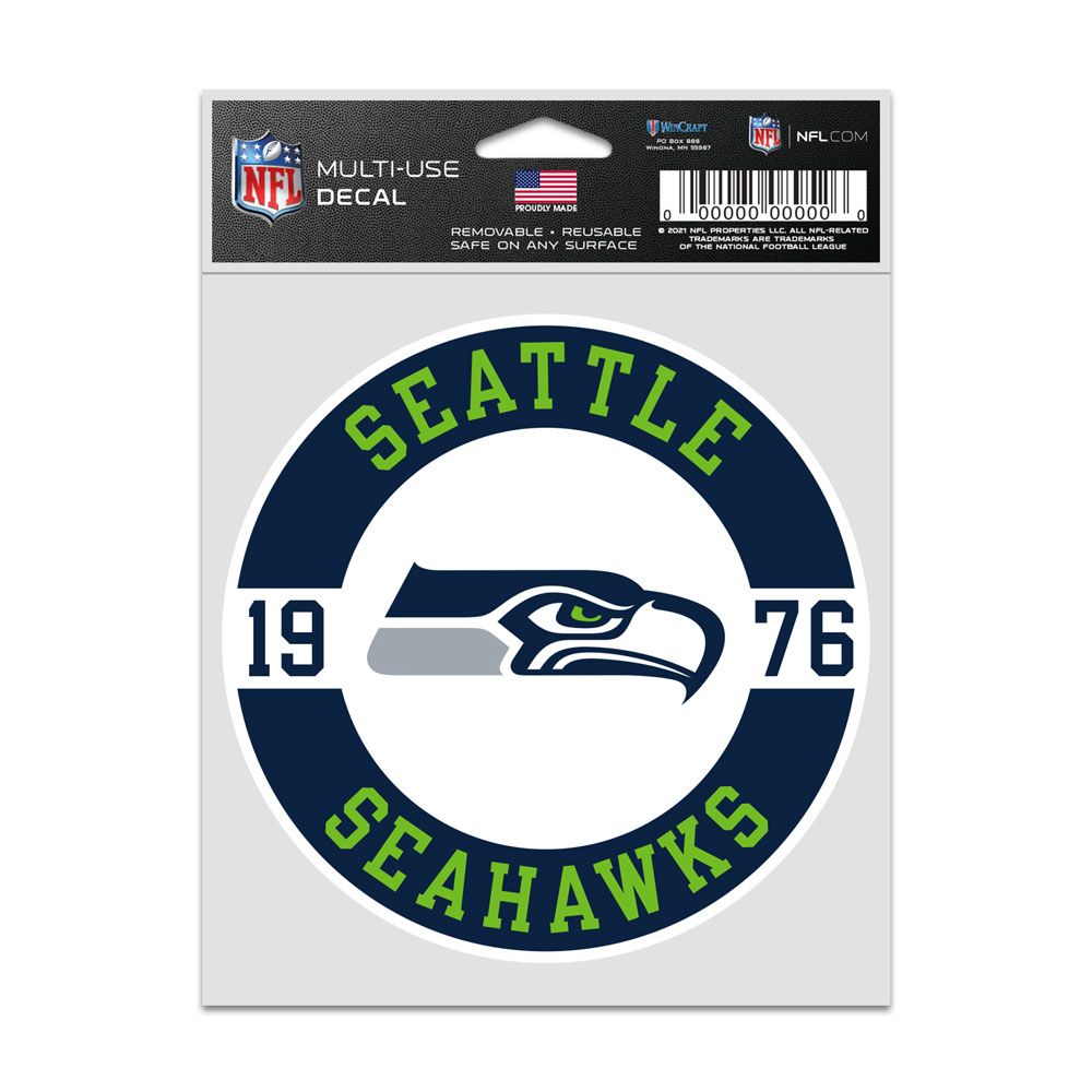 Seattle Seahawks Decal 3.75x5 Patch Fan - WinCraft
