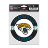 Jacksonville Jaguars Decal 3.75x5 Patch Fan - WinCraft