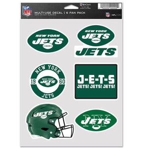 New York Jets Decal Multi Use Fan 6 Pack - WinCraft