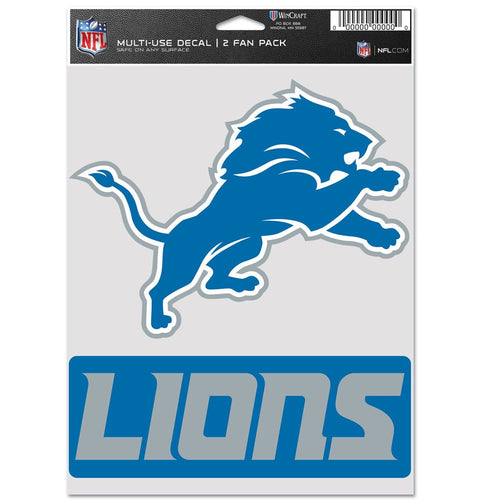 Detroit Lions Decal Multi Use Fan 2 Pack - WinCraft