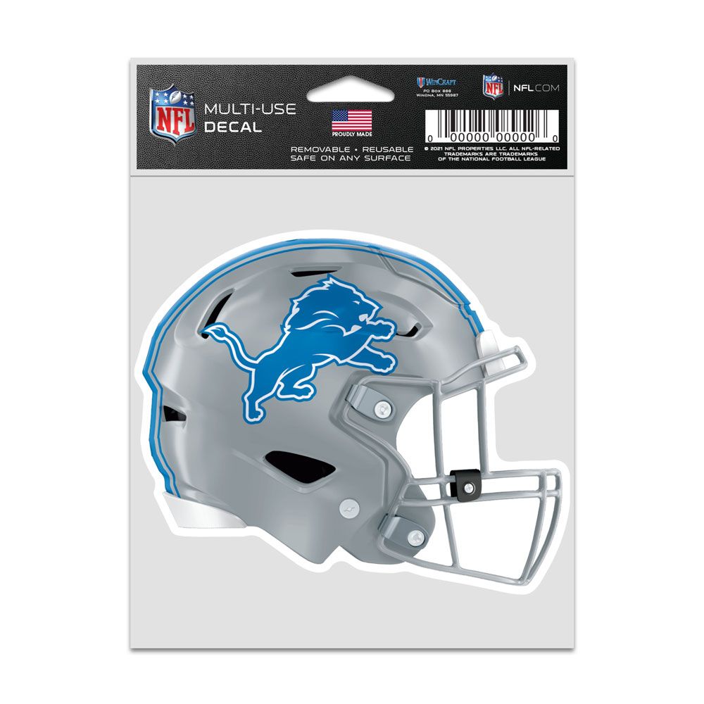 Detroit Lions Decal 3.75x5 Helmet Fan - WinCraft