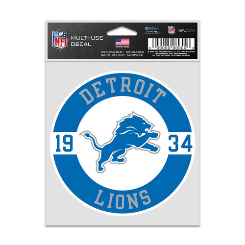 Detroit Lions Decal 3.75x5 Patch Fan - WinCraft