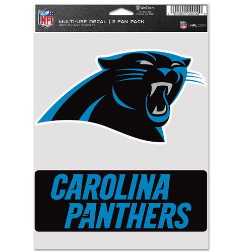 Carolina Panthers Decal Multi Use Fan 2 Pack - WinCraft