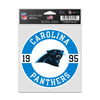Carolina Panthers Decal 3.75x5 Patch Fan - WinCraft
