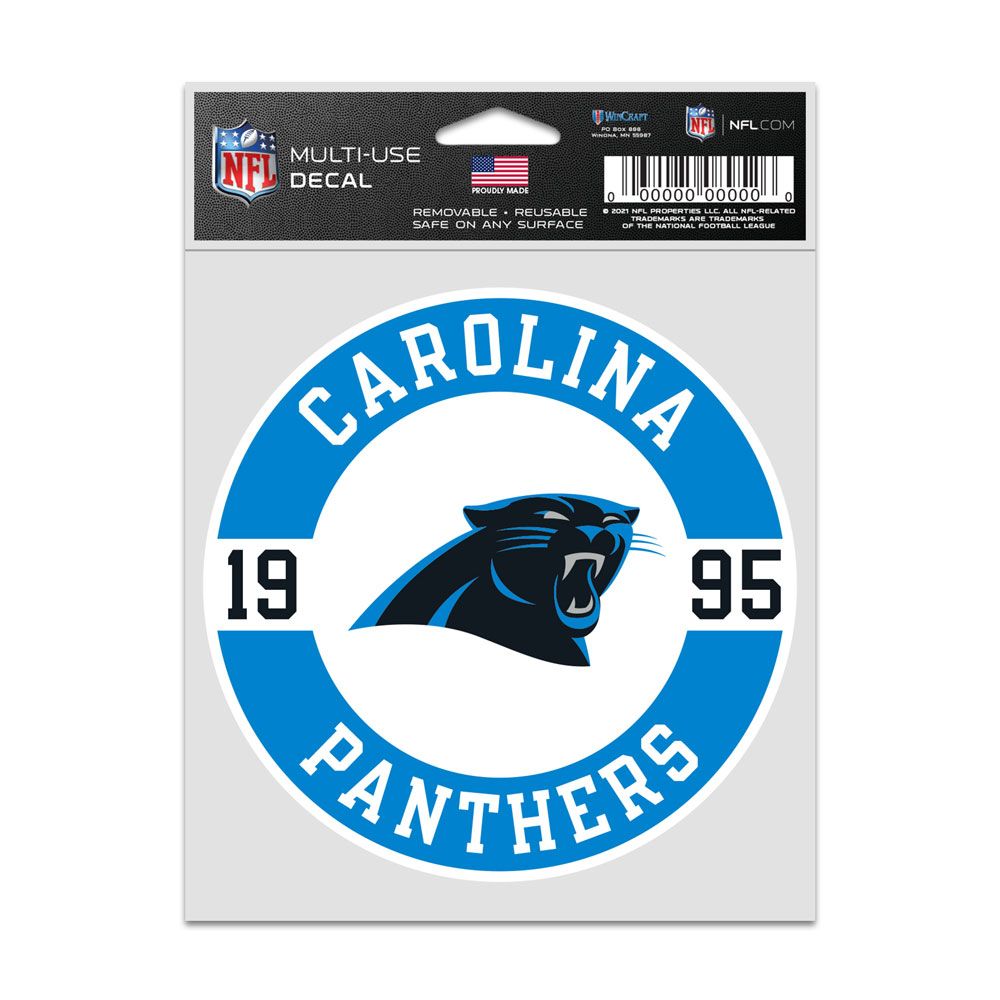 Carolina Panthers Decal 3.75x5 Patch Fan - WinCraft