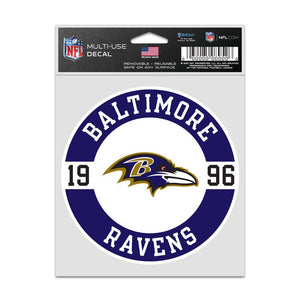 Baltimore Ravens Decal 3.75x5 Patch Fan - WinCraft