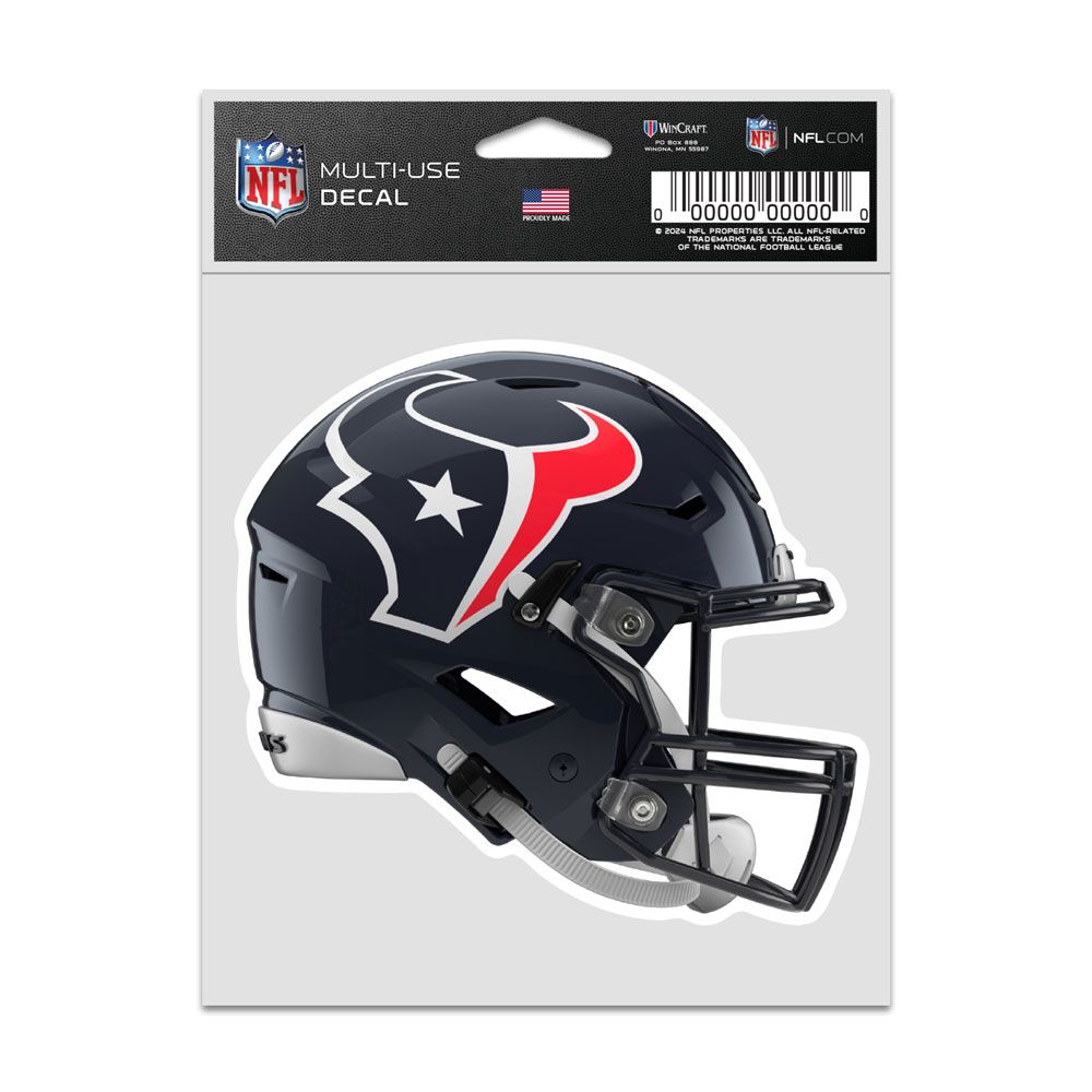 Houston Texans Decal 3.75x5 Helmet Fan - WinCraft
