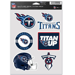 Tennessee Titans Decal Multi Use Fan 6 Pack - WinCraft