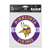Minnesota Vikings Decal 3.75x5 Patch Fan - WinCraft