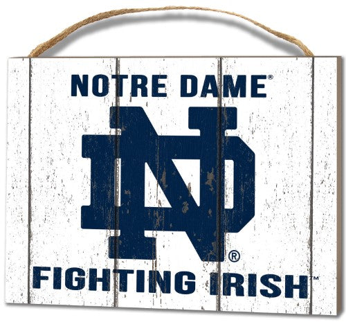 Notre Dame Fighting Irish Small Plaque - Weathered Logo -