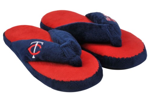 Minnesota Twins Slipper - Women Thong Flip Flop - (1 Pair) - L -
