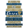 Georgia Tech Yellow Jackets Sign 11x17 Wood Family Word Design - WinCraft