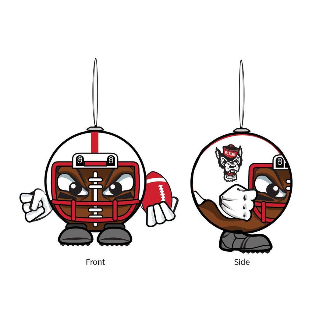 North Carolina State Wolfpack Ornament Ball Head - Evergreen Enterprises