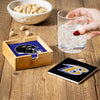 Baltimore Ravens Coaster Set 4 Piece with Wood Caddy - Evergreen Enterprises