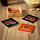 Cincinnati Bengals Coaster Set 4 Piece with Wood Caddy - Evergreen Enterprises