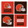 Cleveland Browns Coaster Set 4 Piece with Wood Caddy - Evergreen Enterprises