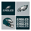 Philadelphia Eagles Coaster Set 4 Piece with Wood Caddy - Evergreen Enterprises