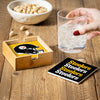 Pittsburgh Steelers Coaster Set 4 Piece with Wood Caddy - Evergreen Enterprises