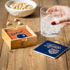 Detroit Tigers Coaster Set 4 Piece with Wood Caddy - Evergreen Enterprises