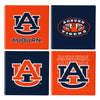 Auburn Tigers Coaster Set 4 Piece with Wood Caddy - Evergreen Enterprises