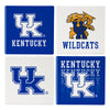Kentucky Wildcats Coaster Set 4 Piece with Wood Caddy - Evergreen Enterprises