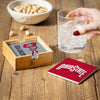 Ohio State Buckeyes Coaster Set 4 Piece with Wood Caddy - Evergreen Enterprises