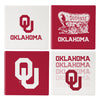 Oklahoma Sooners Coaster Set 4 Piece with Wood Caddy - Evergreen Enterprises