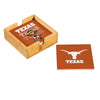 Texas Longhorns Coaster Set 4 Piece with Wood Caddy - Evergreen Enterprises