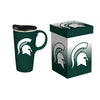 Michigan State Spartans Drink 17oz Travel Latte Boxed - Evergreen Enterprises