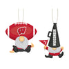 Wisconsin Badgers Ornament Gnome Fan 2 Pack - Evergreen Enterprises