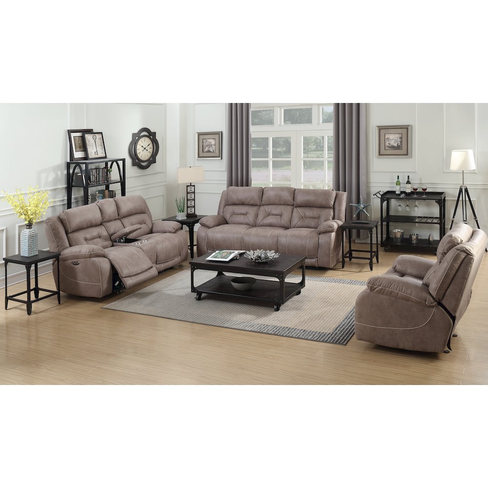 Aria Power Recliner Sofa - Desert Sand - Steve Silver