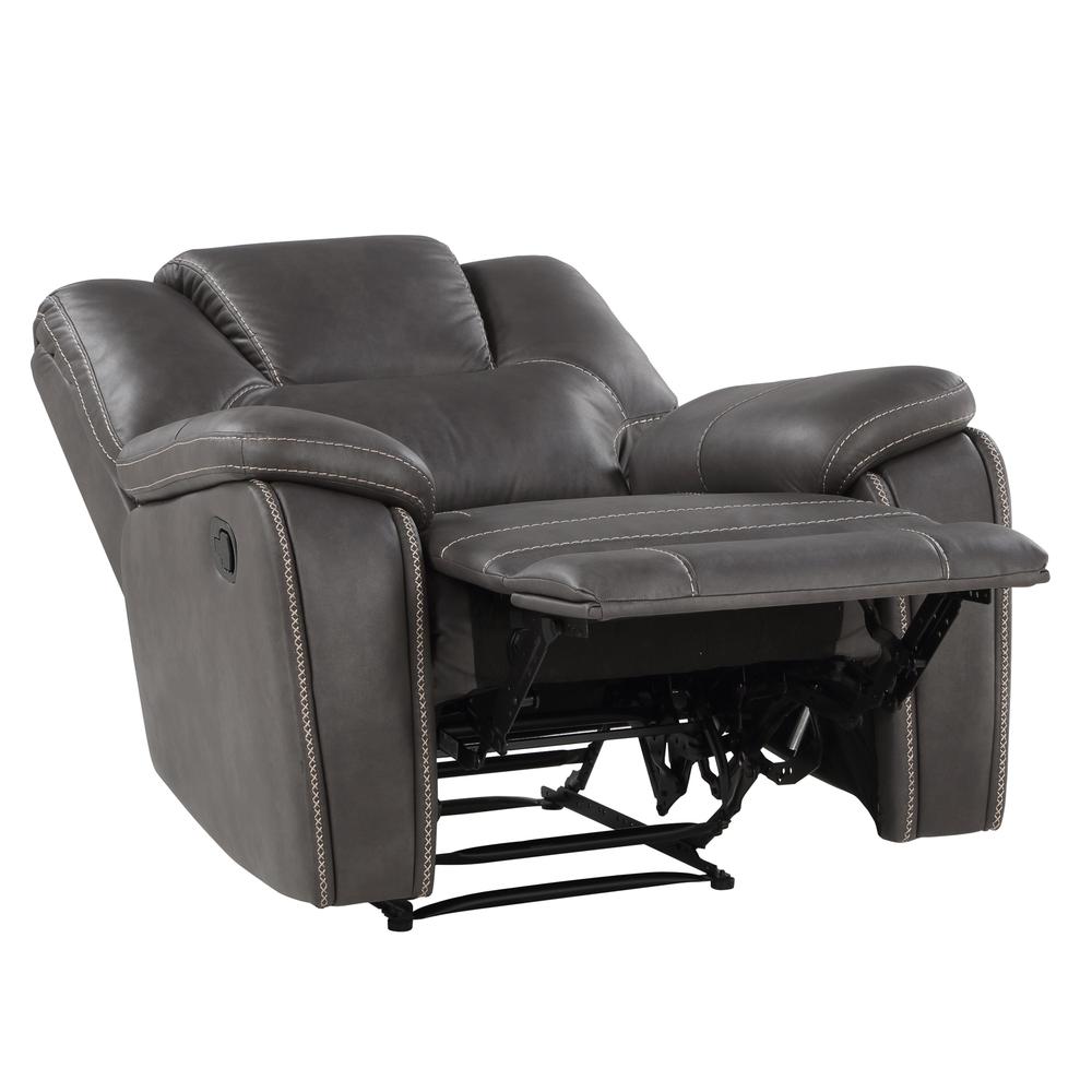 Katrine Manual Recliner - Charcoal - Steve Silver