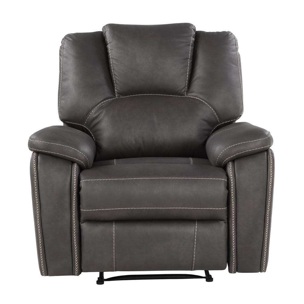 Katrine Manual Recliner - Charcoal - Steve Silver