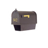Curbside Mailbox with Newspaper Tube, Front Address Numbers and Fresno Mailbox - Special Lite Products