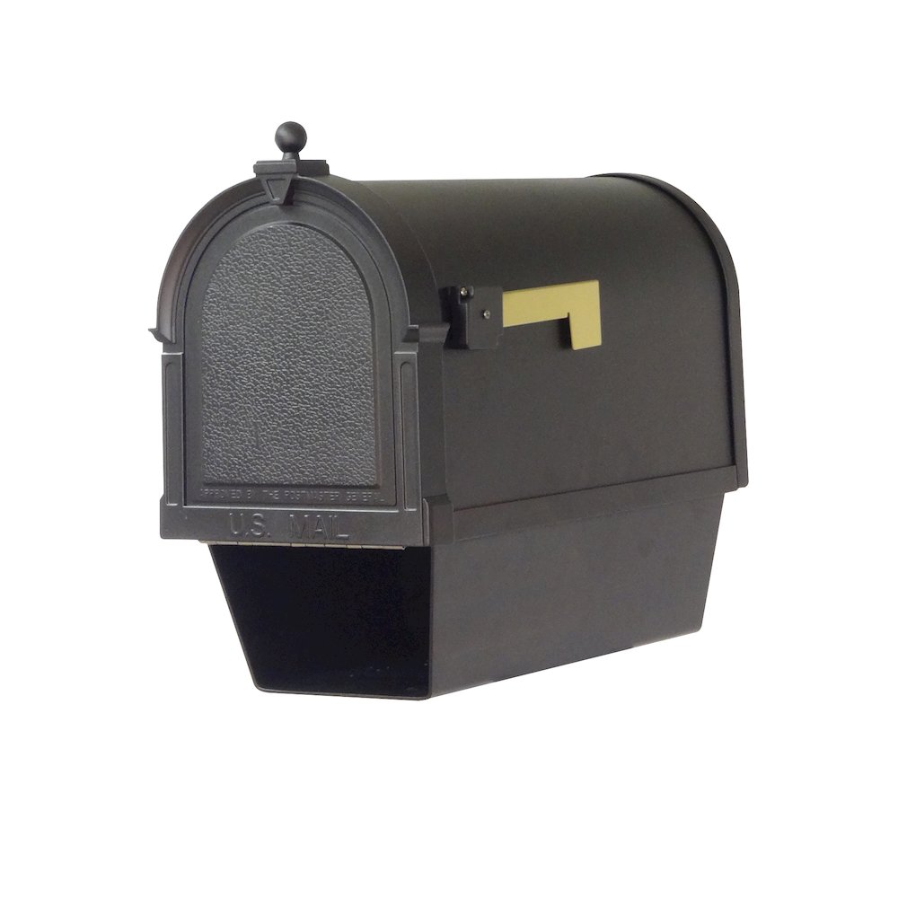 Curbside Mailbox with Newspaper Tube and Tacoma Mailbox with Direct Burial Kit - Special Lite Products