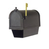 Curbside Mailbox with Newspaper Tube, Locking Insert and Fresno Mailbox Post - Special Lite Products