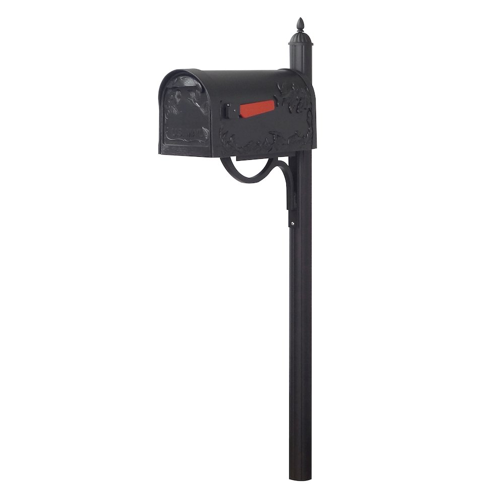 Hummingbird Curbside Mailbox with Locking Insert and Richland Mailbox Post - Special Lite Products