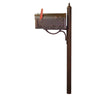 Hummingbird Curbside Mailbox with Locking Insert and Richland Mailbox Post - Special Lite Products