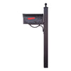Hummingbird Curbside Mailbox with Locking Insert and Springfield Mailbox Post - Special Lite Products