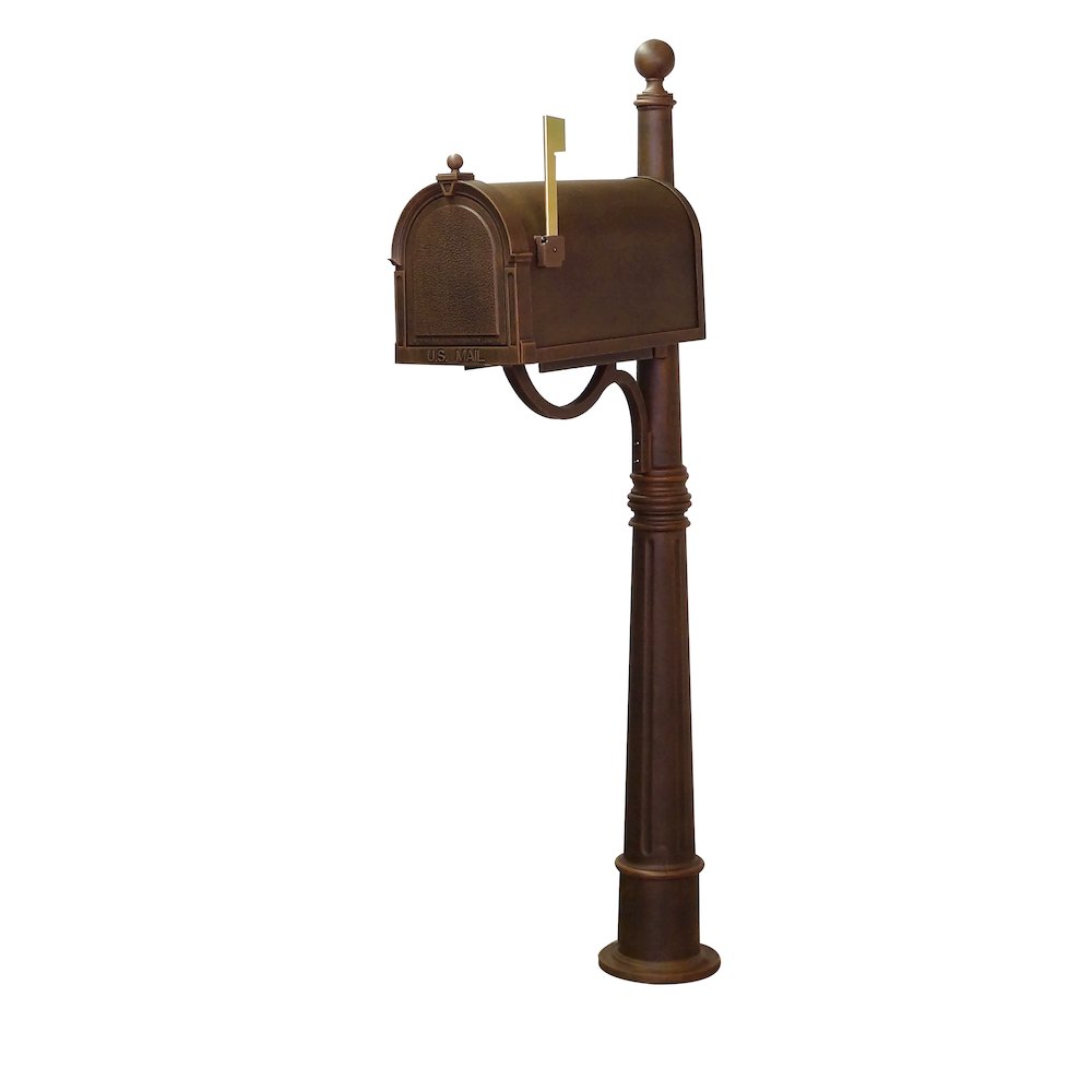 Berkshire Curbside Mailbox with Locking Insert and Ashland Mailbox Post - Special Lite Products