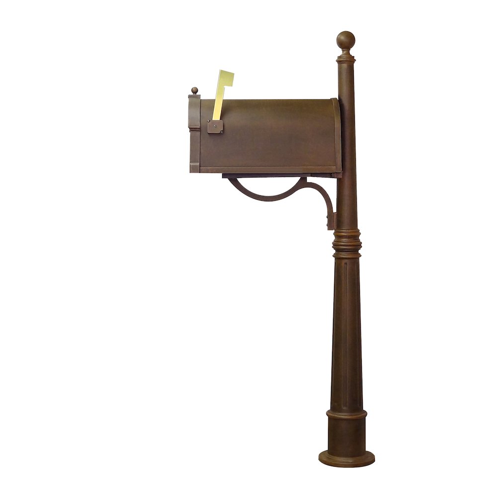 Berkshire Curbside Mailbox with Locking Insert and Ashland Mailbox Post - Special Lite Products
