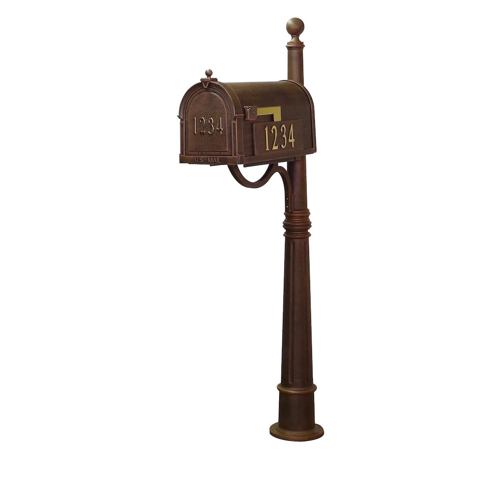 Curbside Mailbox with Front and Side Address Numbers - Special Lite Products