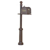 Curbside Mailbox with Front Address Numbers, Locking Insert and Fresno Mailbox - Special Lite Products