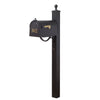 Curbside Mailbox with Front Numbers, Locking Insert and Springfield Mailbox Post - Special Lite Products
