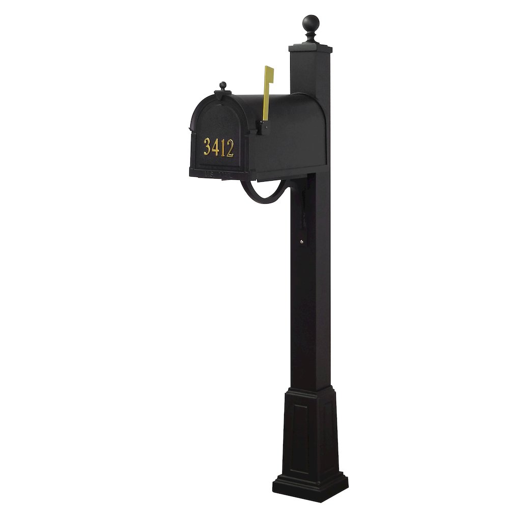 Curbside Mailbox with Front Numbers, Locking Insert and Springfield Mailbox - Special Lite Products