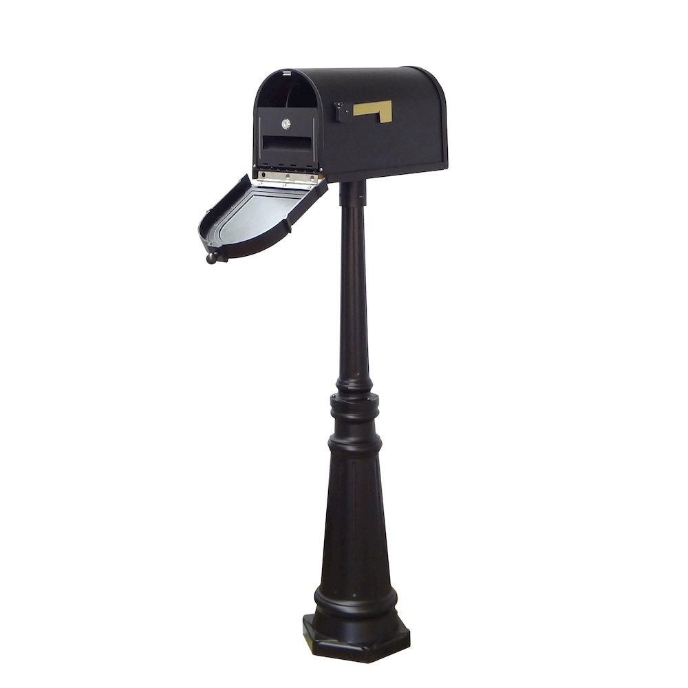 Curbside Mailbox with Locking Insert and Tacoma Mailbox with Direct Burial Kit - Special Lite Products