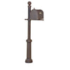 Berkshire Curbside Mailbox with Locking Insert and Fresno Mailbox Post - Special Lite Products